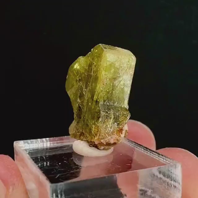 Chrysoberyl (Madagascar) | Yellow Chrysoberyl Specimen, raw chrysoberyl, rare minerals, mineral specimen, rare crystals