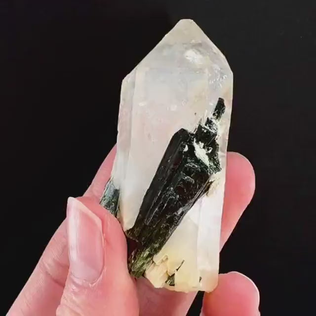 Yellow Bone Quartz & Epidote (Pakistan) | bone quartz, epidote quartz, green epidote, mango quartz