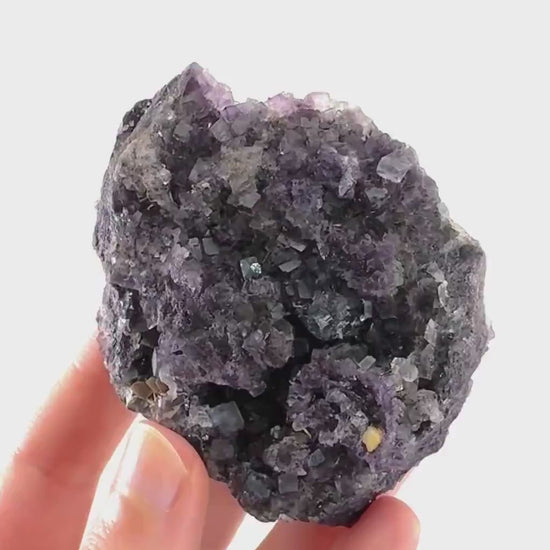 Okorusu Fluorite | purple crystal cluster, mineral specimen from Namibia