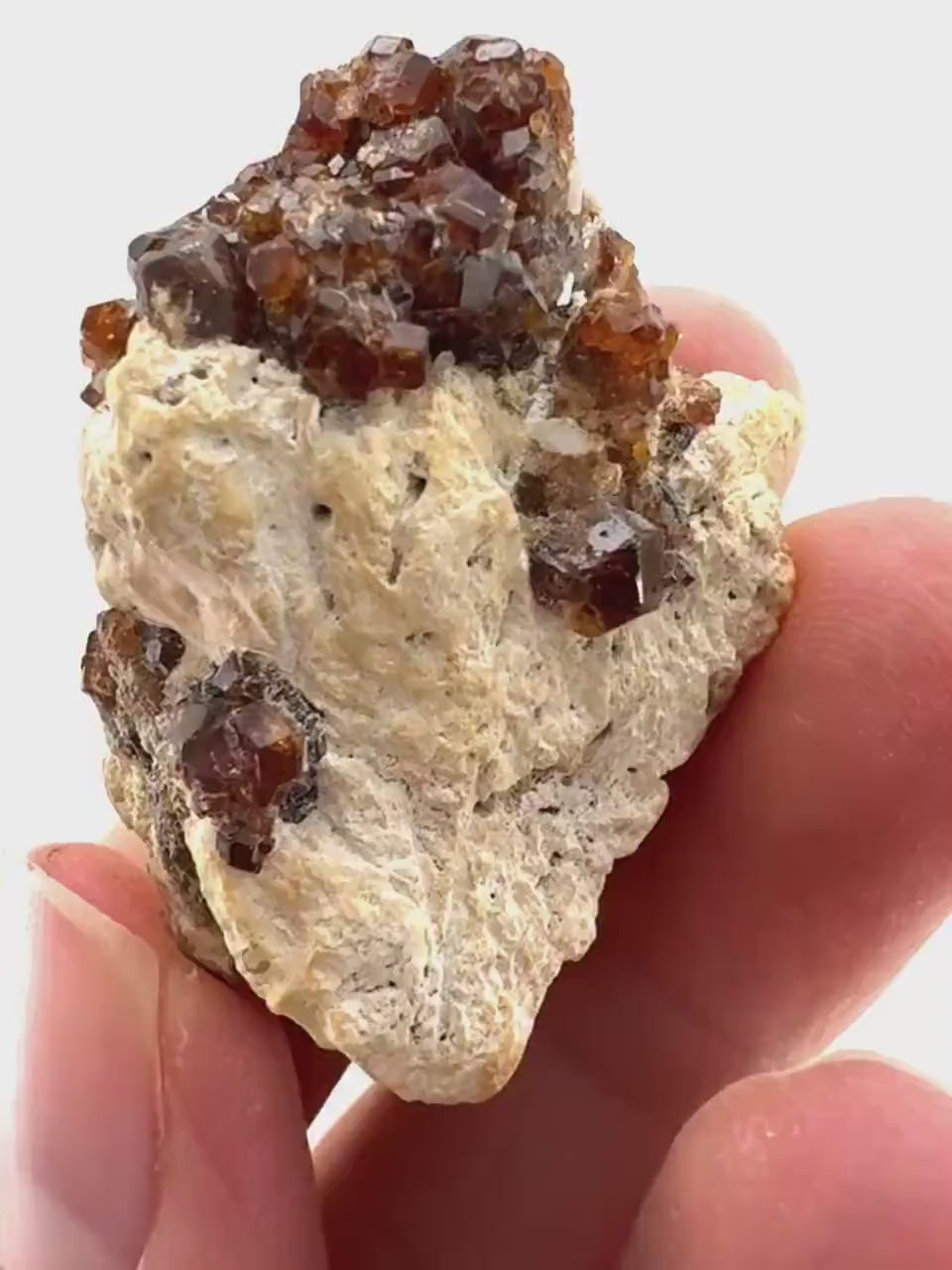 Spessartine Garnet (Pakistan) | orange garnet crystal, mineral specimen