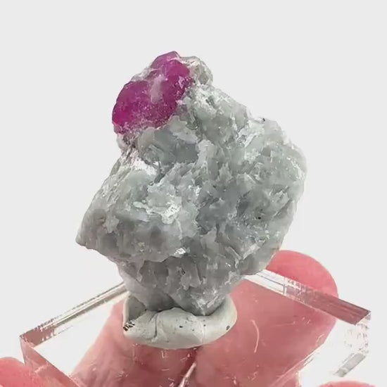 Ruby on Matrix | Natural crystal cluster, UV reactive, raw mineral specimen from Pakistan