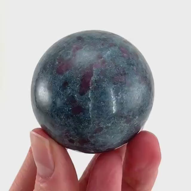 Ruby in Kyanite Sphere | Polished Crystal Ball