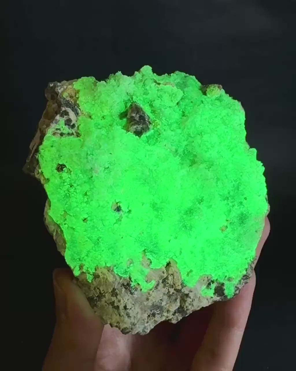 UV Reactive Hyalite Opal | Fluorescent Mineral Specimen from Namibia