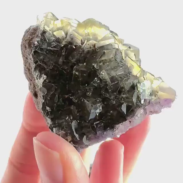 Okorusu Fluorite (Namibia) | “Honey Pocket” fluorite cluster, yellow fluorite crystal, mineral specimen
