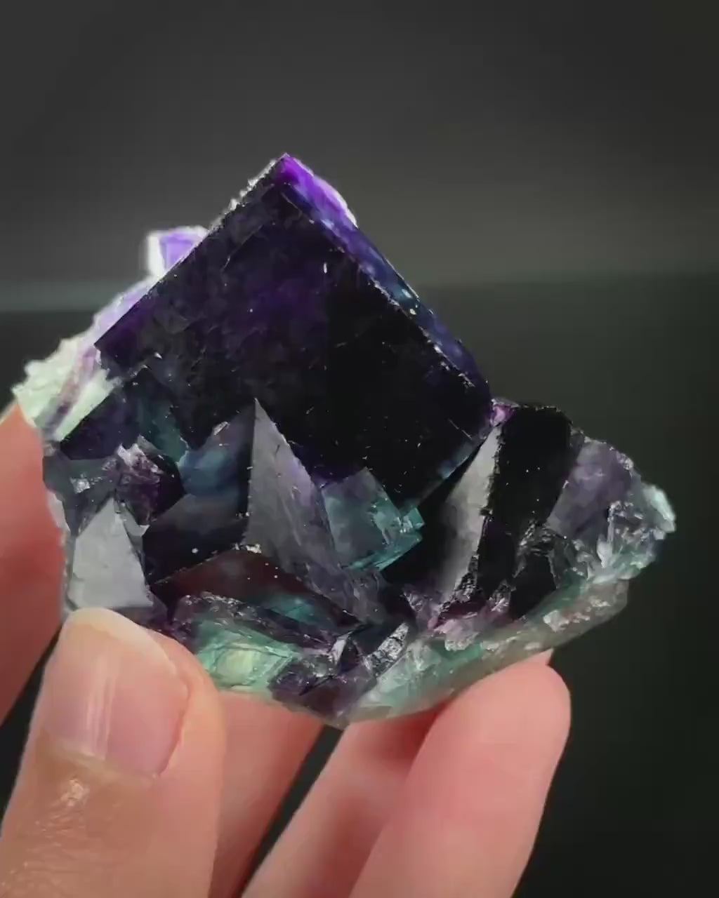 Okorusu Fluorite (Namibia) | fluorite cluster, purple fluorite crystal, mineral specimen