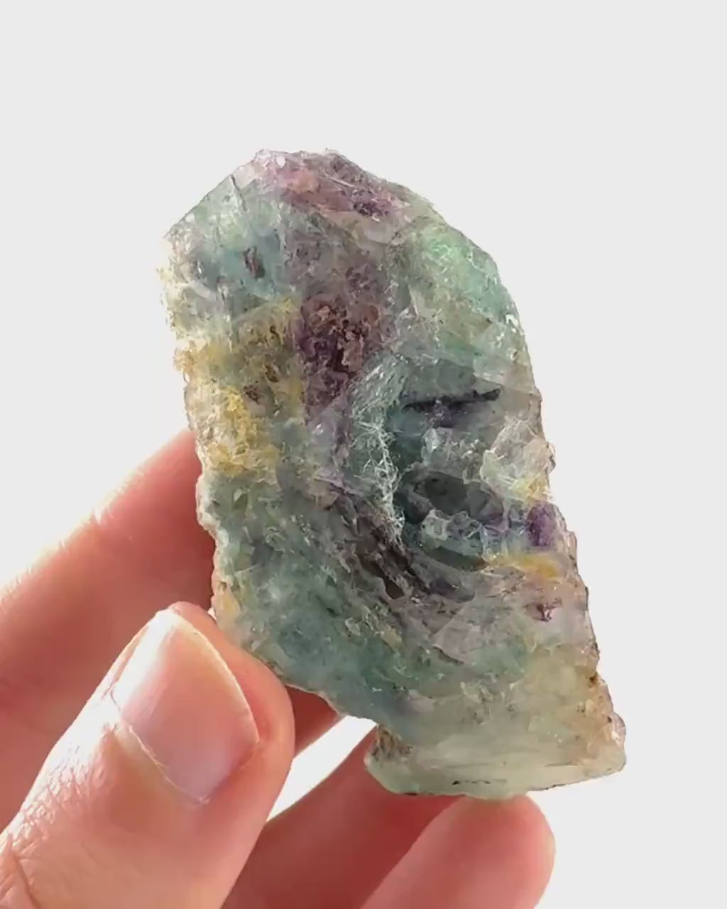 Fluorite w/ Foitite | green-blue crystal cluster, Erongo mineral specimen