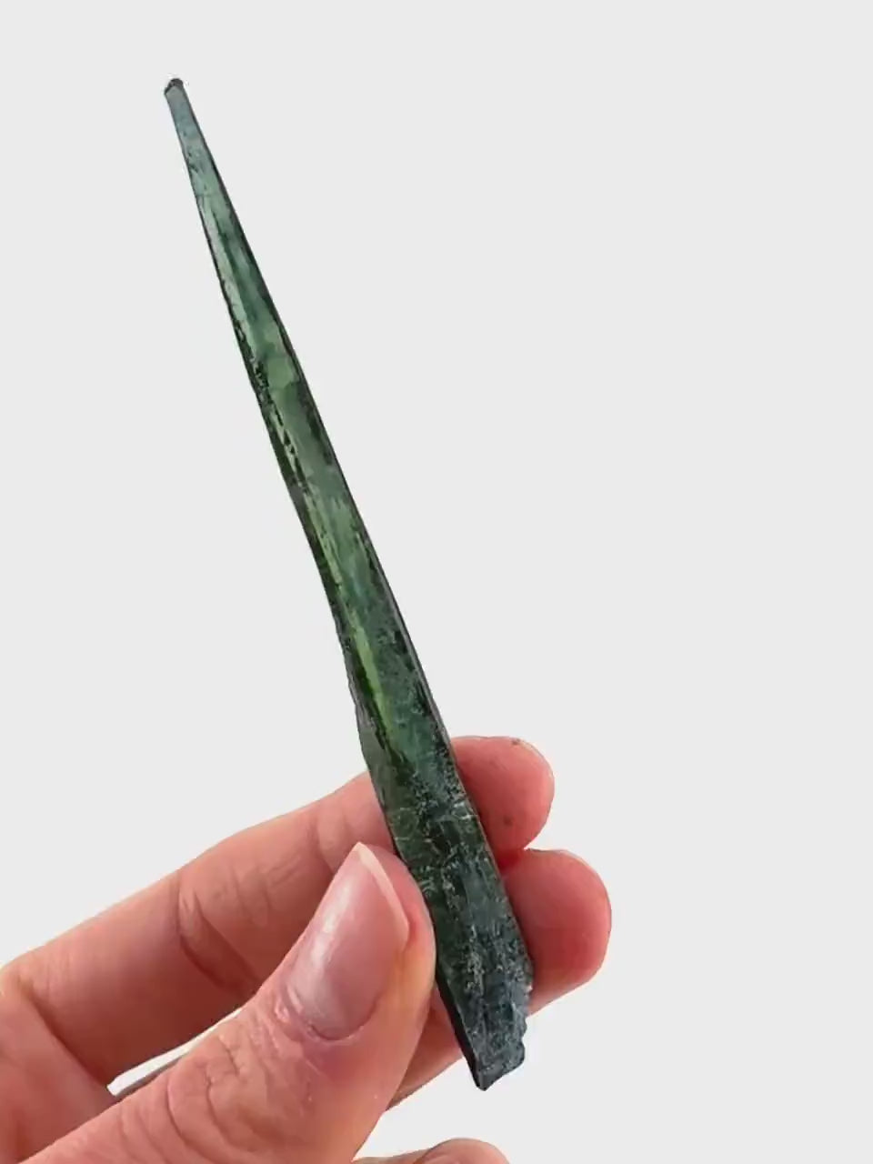 Vivianite Crystal (Brazil) | raw vivianite, natural vivianite, green vivianite, mineral specimen, crystals, vivianite blade