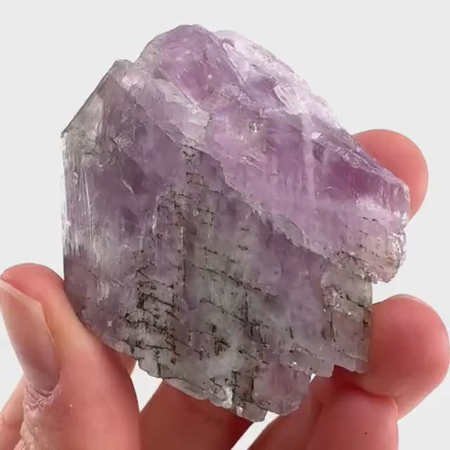 Lavender Kunzite (Pakistan), pink kunzite, spodumene, kunzite crystal, raw kunzite, mineral specimen
