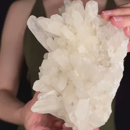 XL Natural Quartz Crystal Cluster | raw mineral specimen