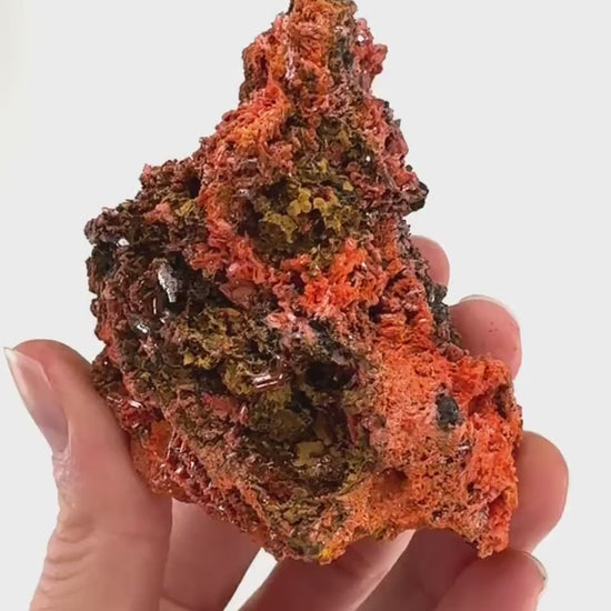 Crocoite Specimen (Australia), raw crocoite, crocoite crystal, orange crocoite, mineral specimen, rare minerals