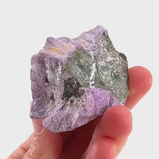 Stichtite | purple stichtite with serpentine, mineral specimen from South Africa