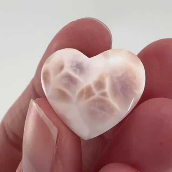 Pink Natrolite Gemstone Cabochon