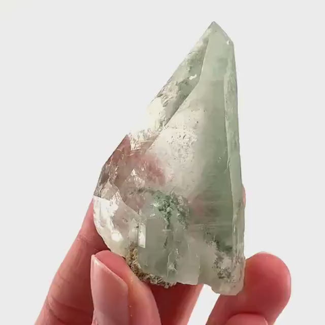 Chlorite Quartz | green phantom quartz crystal, mineral specimen