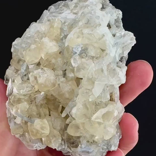 Blue Barite with Calcite (Illinois, USA) | barite specimen, baryte crystal