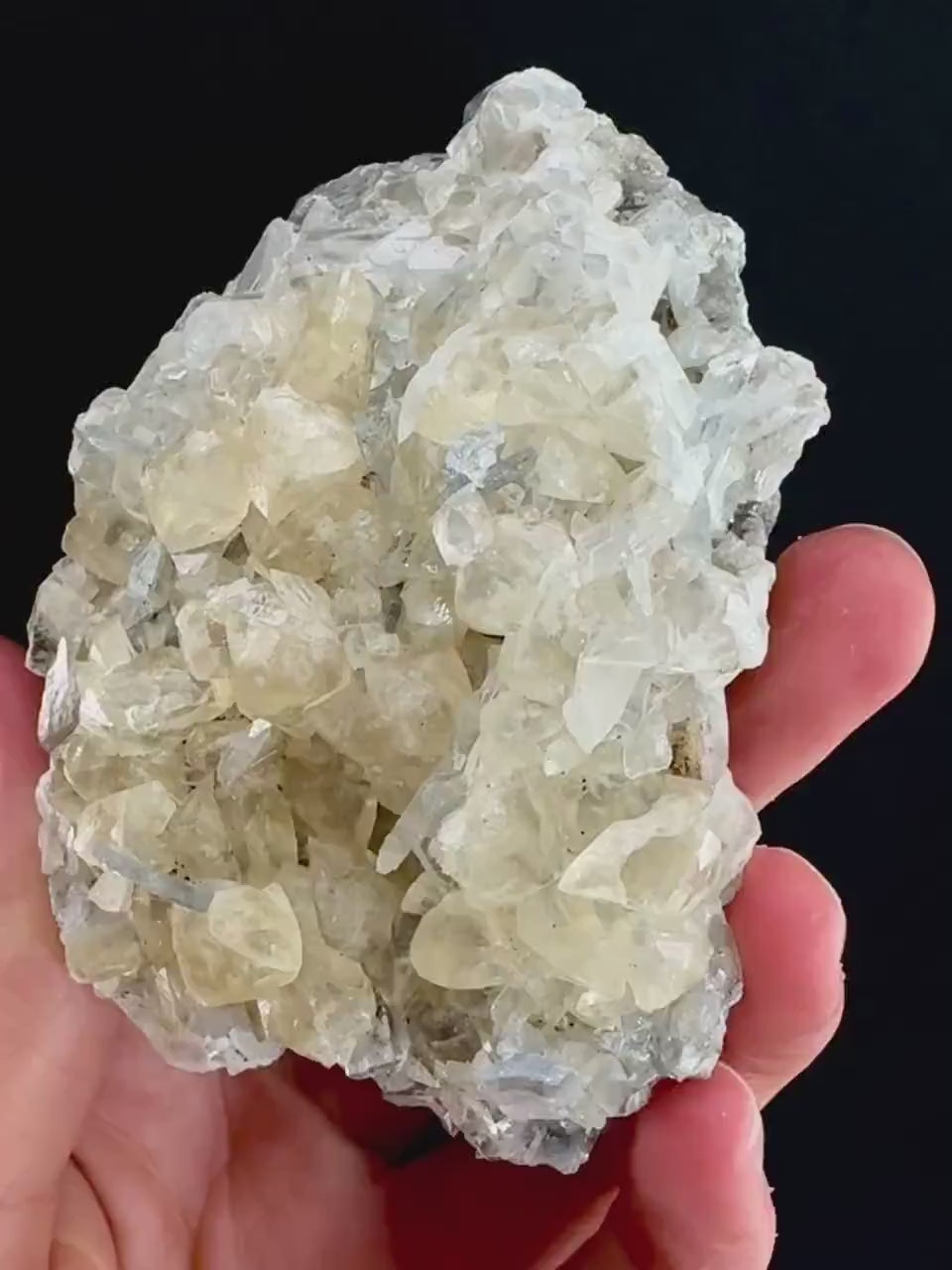 Blue Barite with Calcite (Illinois, USA) | barite specimen, baryte crystal