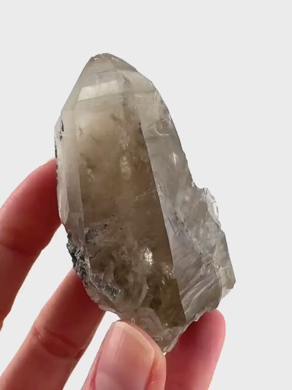 Namibian Smoky Quartz Crystal Point | Raw Mineral Specimen