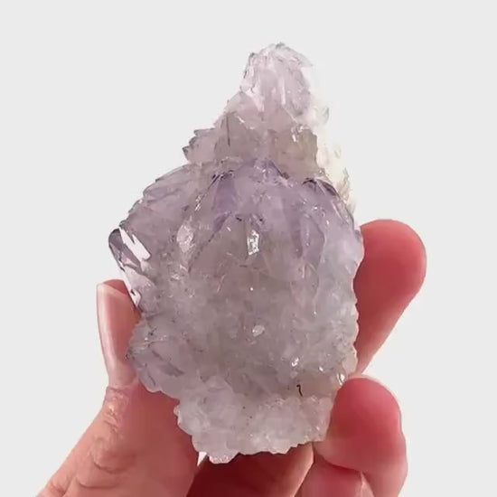 Spirit Quartz Crystal | raw natural purple amethyst cactus quartz, mineral specimen