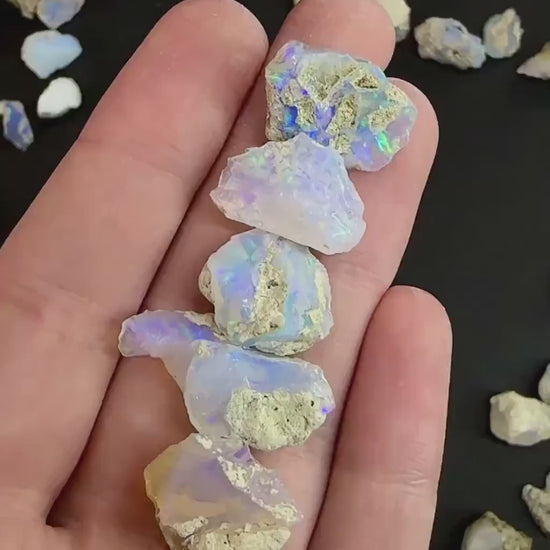 Raw Opal Specimen | natural Ethiopian welo opal crystal