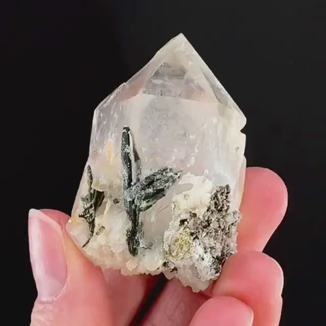 Yellow Bone Quartz & Epidote (Pakistan) | bone quartz, epidote quartz, green epidote, mango quartz