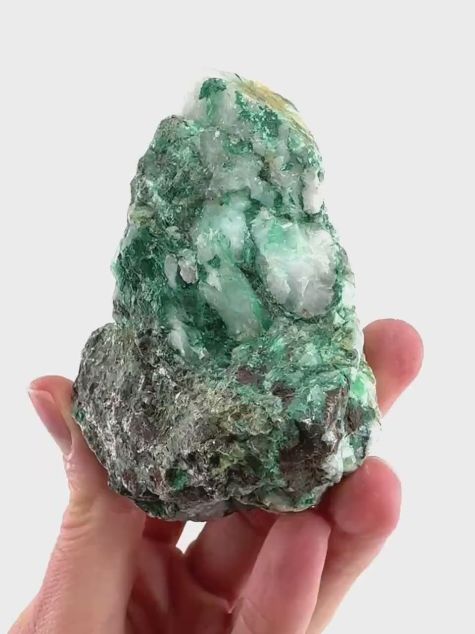 Ajoite in Quartz (South Africa) | raw ajoite, raw crystals, mineral specimen, Ajoite quartz crystal