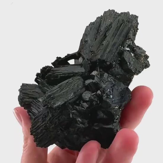 Erongo Black Tourmaline Cluster | Raw Crystal Protection Stone