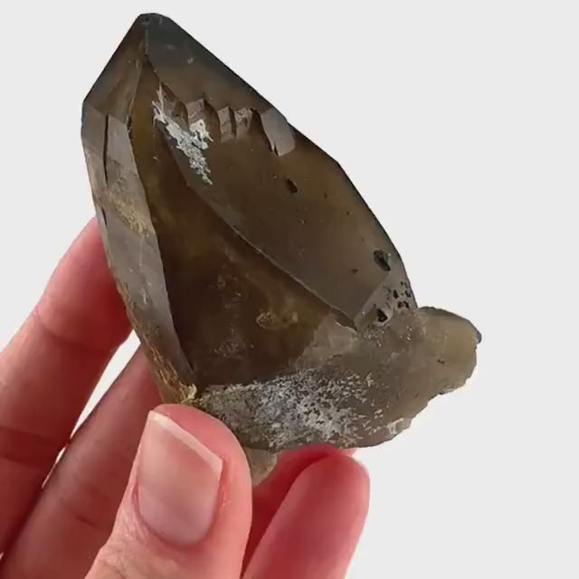 Namibian Smoky Quartz Crystal Point | Raw Mineral Specimen