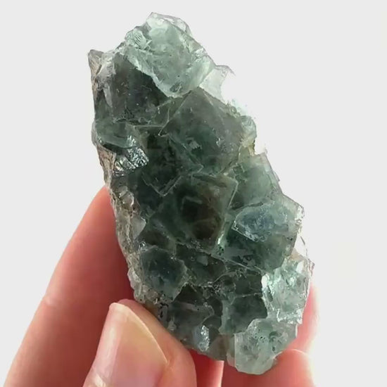 Okorusu Fluorite | green crystal cluster, mineral specimen from Namibia