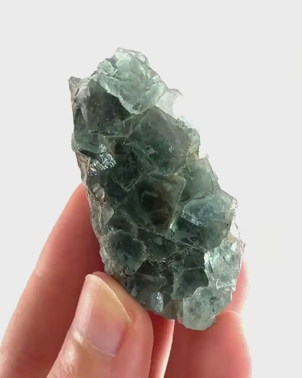 Okorusu Fluorite | green crystal cluster, mineral specimen from Namibia