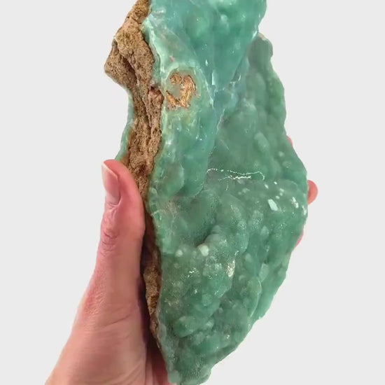 Blue Aragonite (Afghanistan), blue aragonite specimen, raw aragonite, botryoidal aragonite crystal