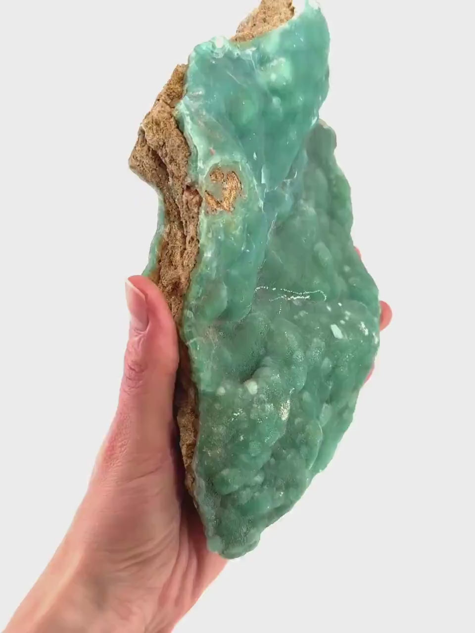 Blue Aragonite (Afghanistan), blue aragonite specimen, raw aragonite, botryoidal aragonite crystal