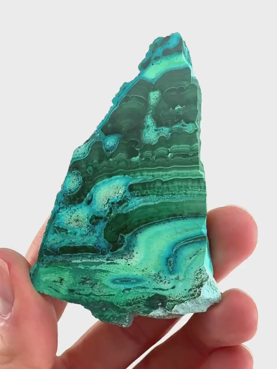 Malachite & Chrysocolla Slice (Congo), natural malachite, malachite slice, malachite slab, malacolla slice, polished malachite