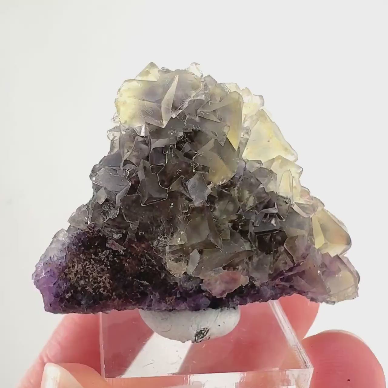 Okorusu Fluorite | “Honey Pocket” yellow crystal cluster, mineral specimen from Namibia