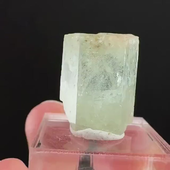 Beryl var. Aquamarine (Namibia) | natural aquamarine crystal, mineral specimen