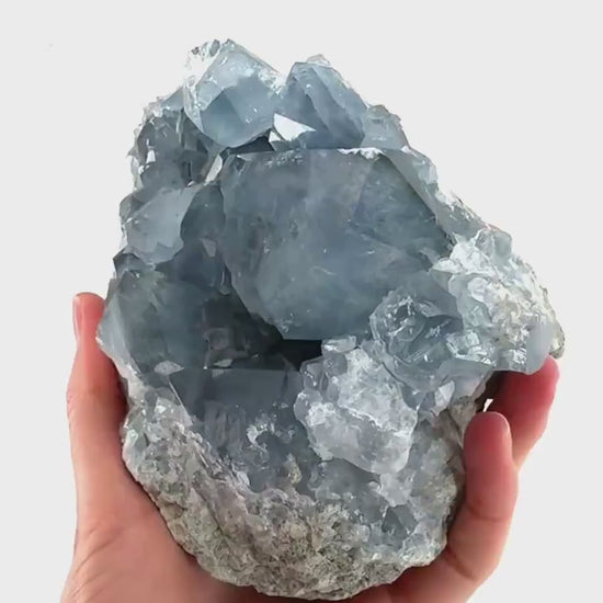 Celestite (Madagascar) | blue celestite crystal, raw celestite, celestine, mineral specimen