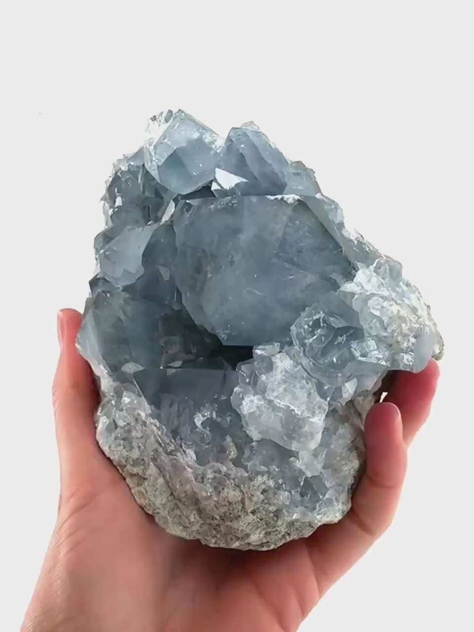 Celestite (Madagascar) | blue celestite crystal, raw celestite, celestine, mineral specimen
