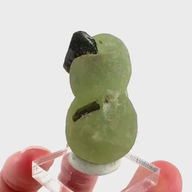 Prehnite with Epidote | Botryoidal green crystal, mineral specimen from Mali