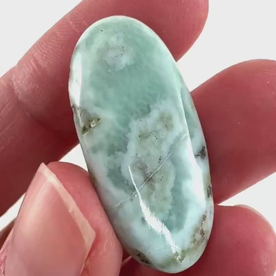 Blue Larimar Gemstone Cabochon
