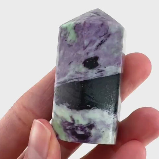 Kammererite Crystal Point | Polished Tower Wand