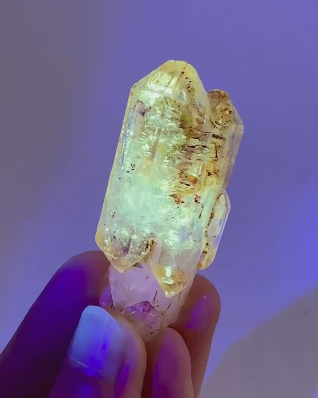 UV Reactive Petroleum Quartz (Madagascar) | natural firefly petroleum quartz crystal, fluorescent minerals