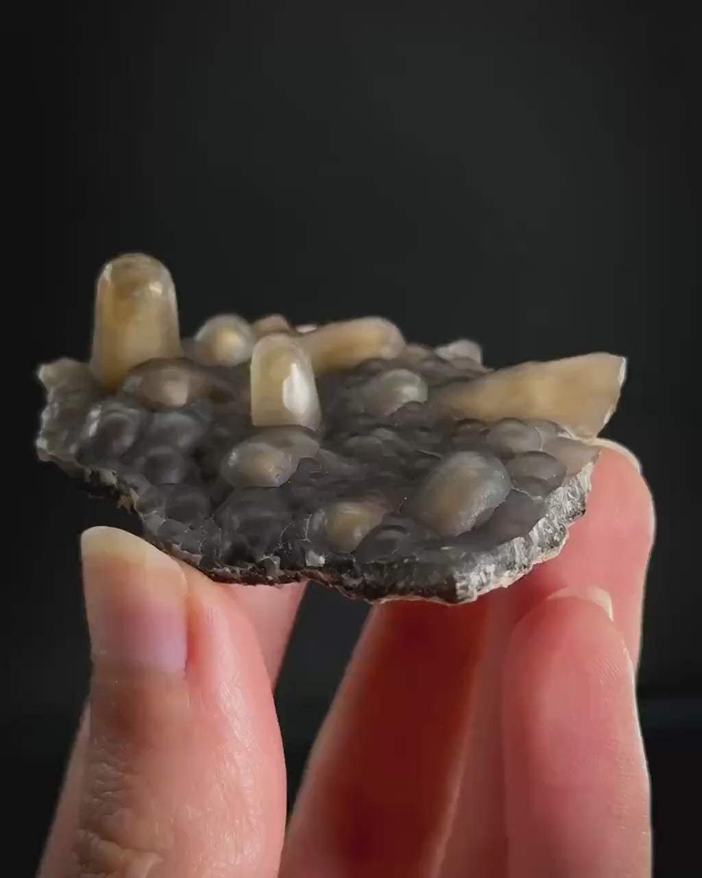Chalcedony Stalactite |  Botryoidal crystal, mineral specimen from Mexico