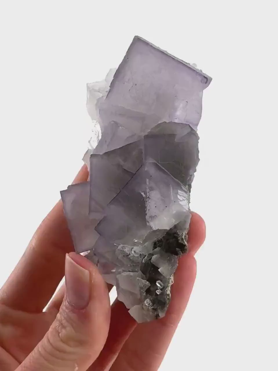 Purple Fluorite (Pakistan) | purple fluorite crystal cluster, mineral specimen