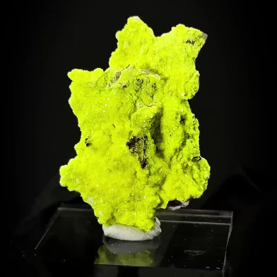 Autun | fluorescent UV reactive crystal, rare mineral specimen from Portugal