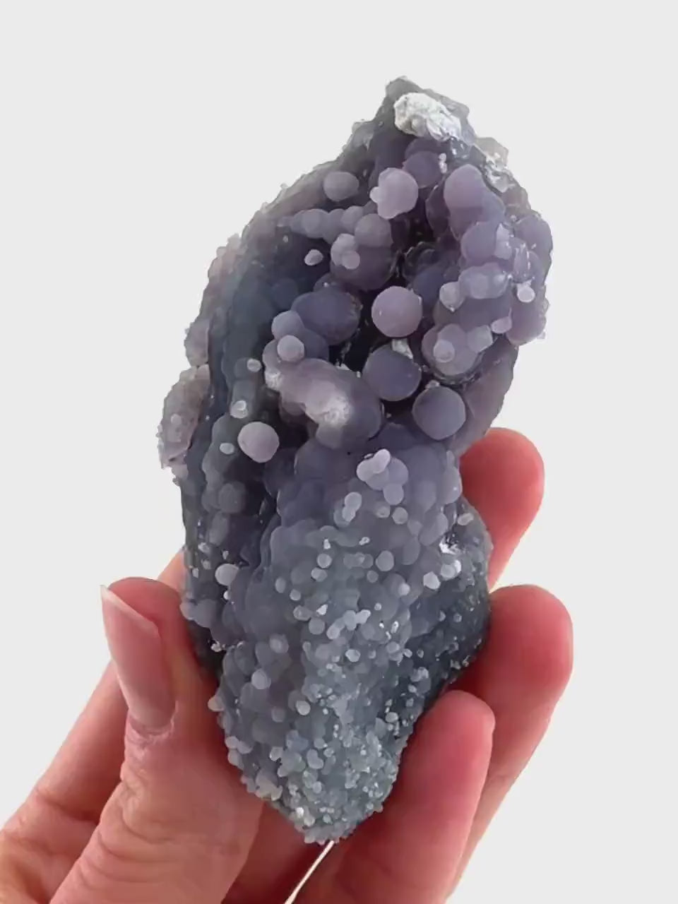 Grape Amethyst (Indonesia) | Grape Agate, purple grape agate, grape agate cluster, mineral specimen, crystals, gemstone