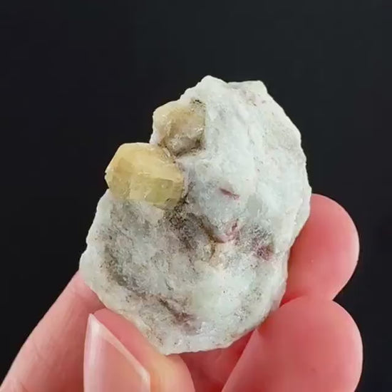 Rare! Londonite with Liddicoatite | natural crystal cluster, raw mineral specimen (Madagascar)