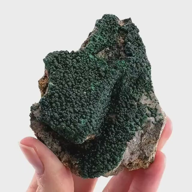 Botryoidal Malachite | raw green crystal, mineral specimen