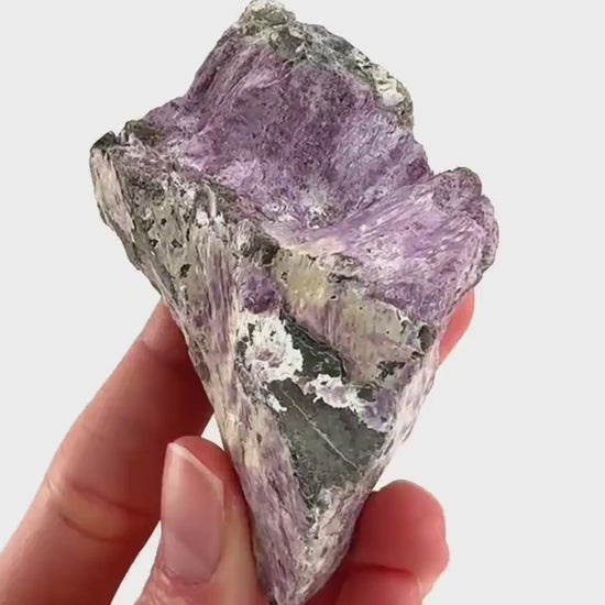 Stichtite | purple stichtite with serpentine, mineral specimen from South Africa