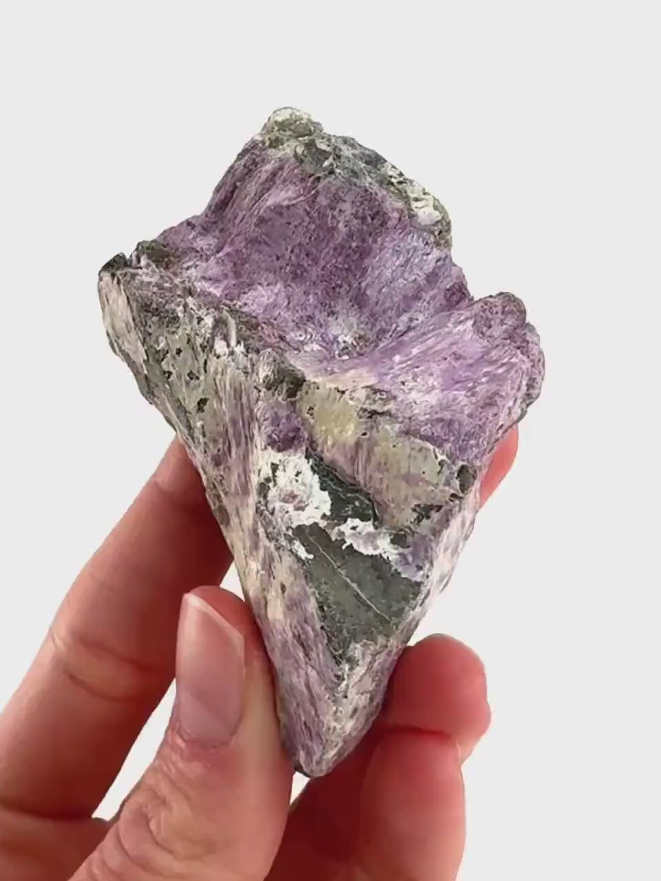 Stichtite | purple stichtite with serpentine, mineral specimen from South Africa