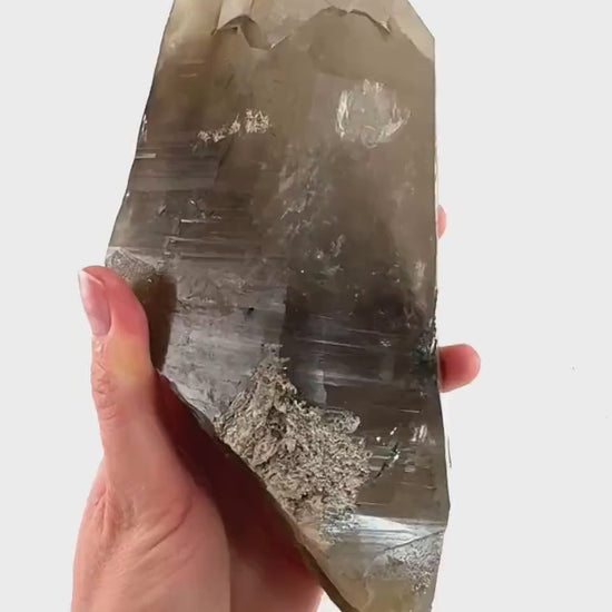 Smoky Quartz (Namibia) | smoky quartz crystal, smoky quartz point, window quartz, quartz crystal, crystals