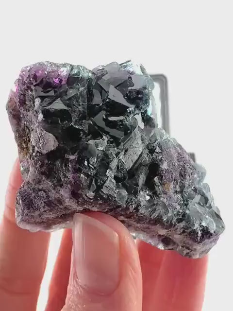 Okorusu Fluorite (Namibia) | green fluorite cluster, purple fluorite, crystals, mineral specimen