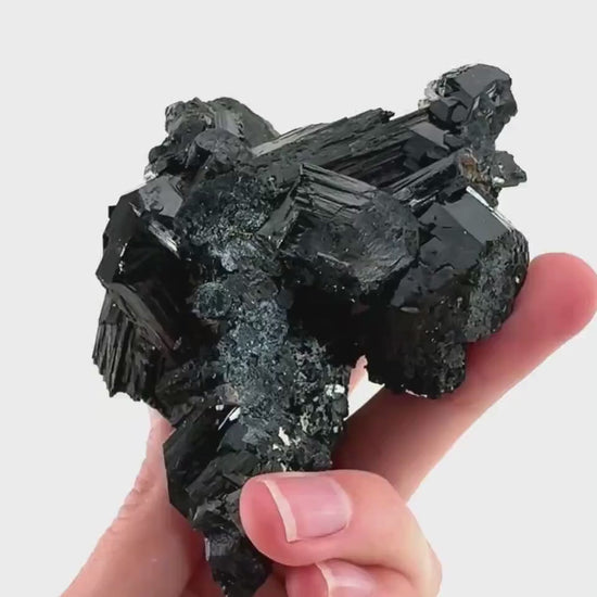 Black Tourmaline Cluster | Namibian Raw Crystal Protection Stone